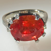 Ring, white gold 750°, ruby 11,67 ct, diamond. Price $57150